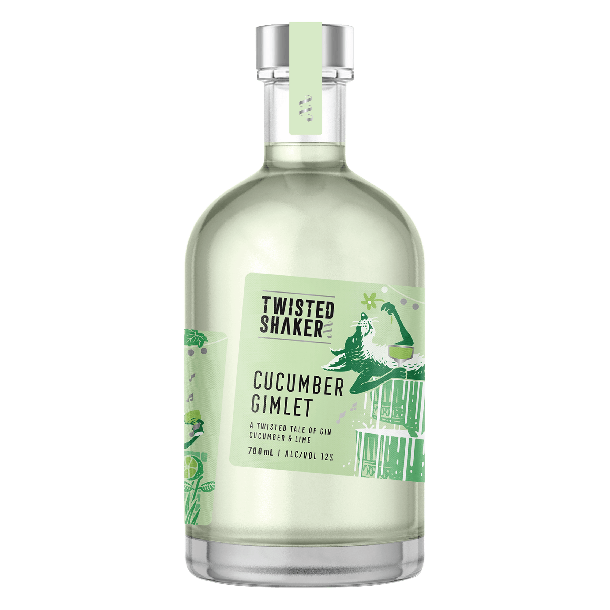 Twisted Shaker Cucumber Gimlet Bottled Cocktail
